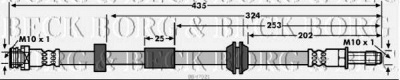 BORG & BECK bbh7921 -  Тормозной шланг